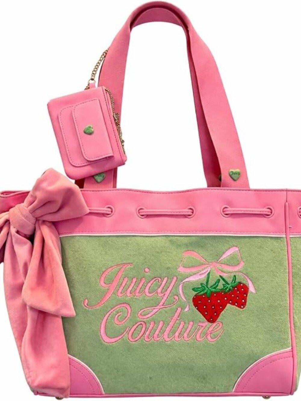 Juicy Couture Strawberry Daydreamer Tote Bag Retro Green